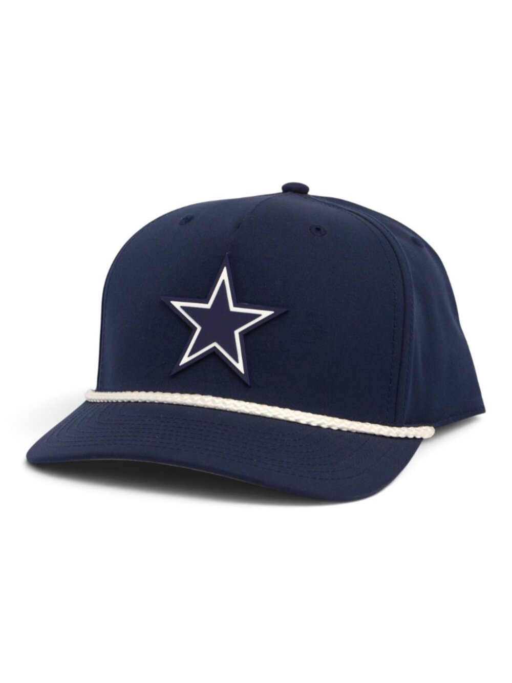 Dallas Cowboys 3D Five Panel Classic Rope Hat- Navy/ White